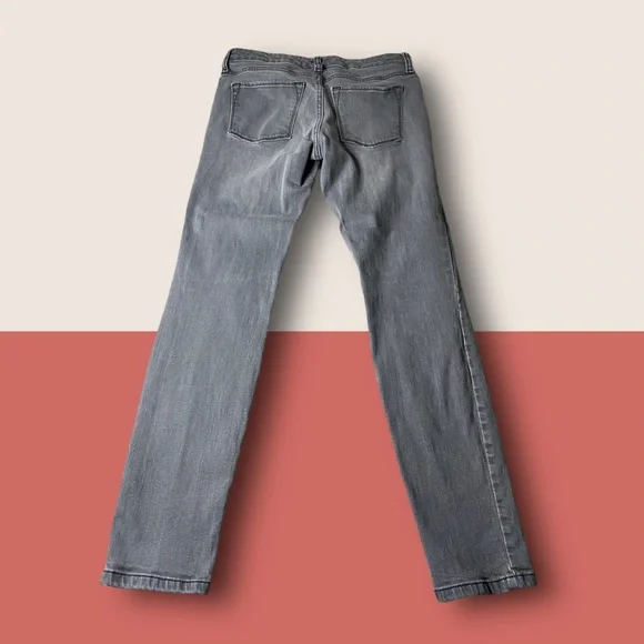 👖 BANANA REPUBLIC SZ 2 SKINNY FIT GRAY JEANS STRETCHY - Picture 2 of 5